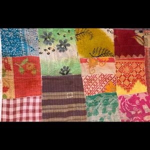 Boho Kantha Quilt Patchwork Pillow Sham Cover
